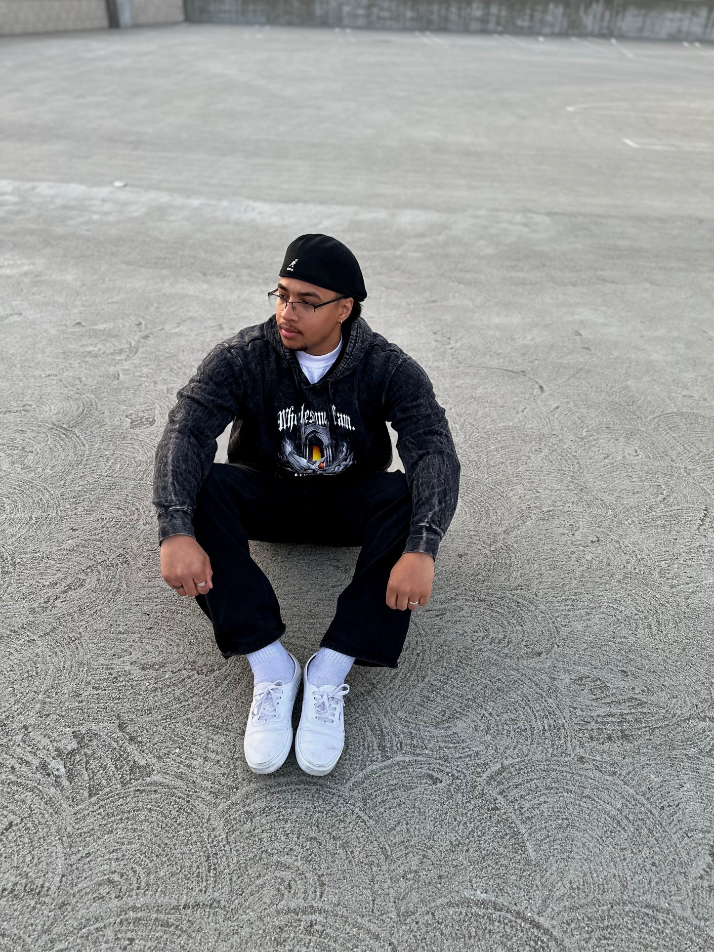 BLACK ACID HOODIE