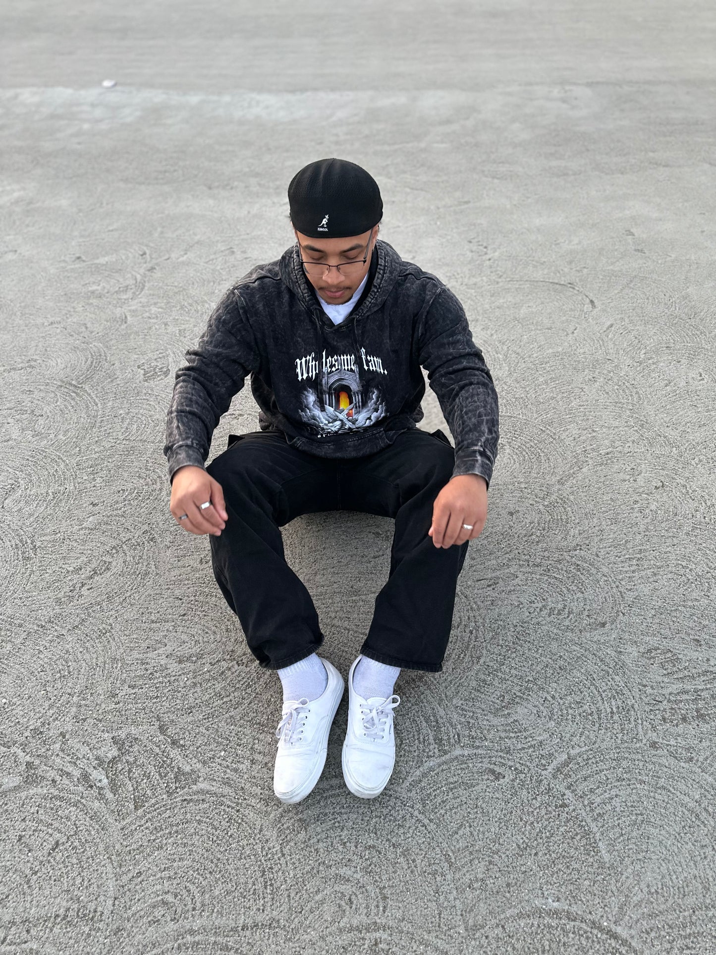 BLACK ACID HOODIE