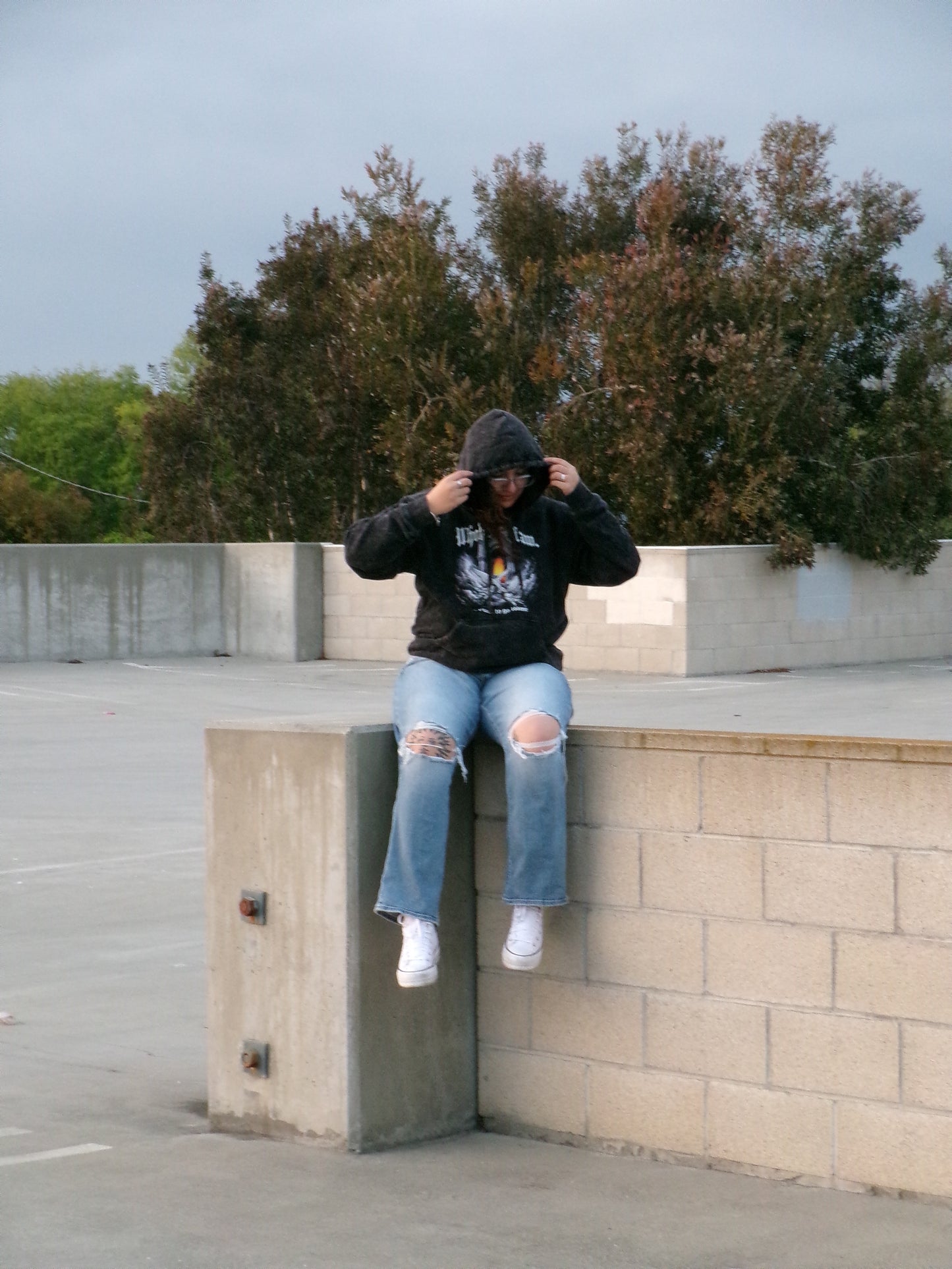 BLACK ACID HOODIE