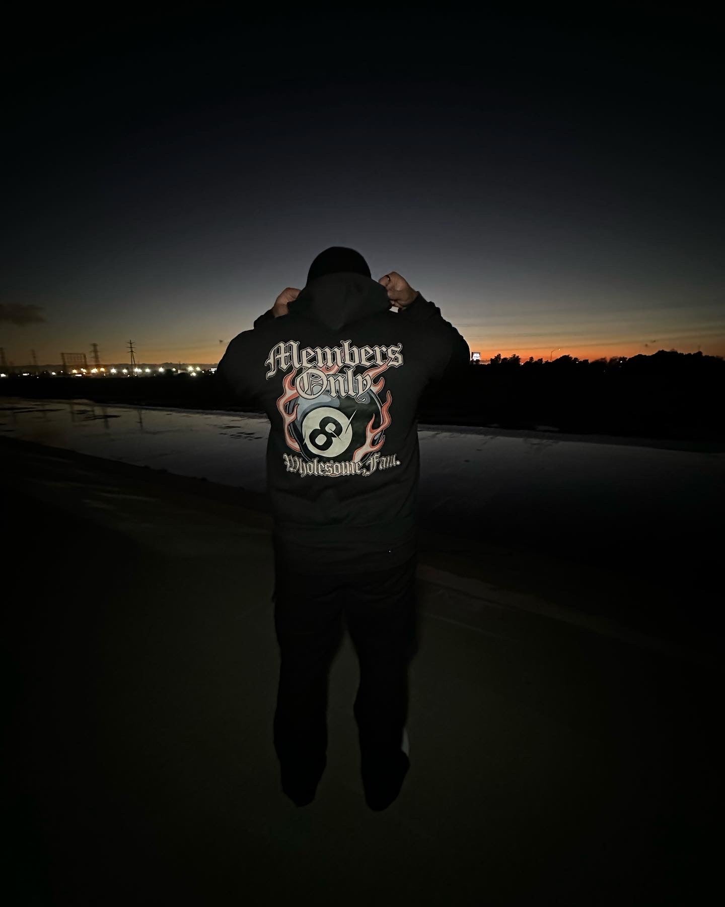 WF Black Members only hoodie